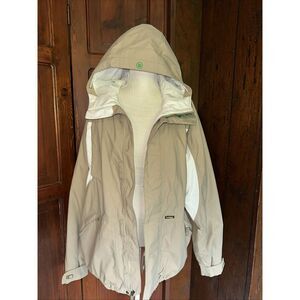 Burton Snowboard/Ski Jacket Men's Large Beige And Tan Two Layer Jacket